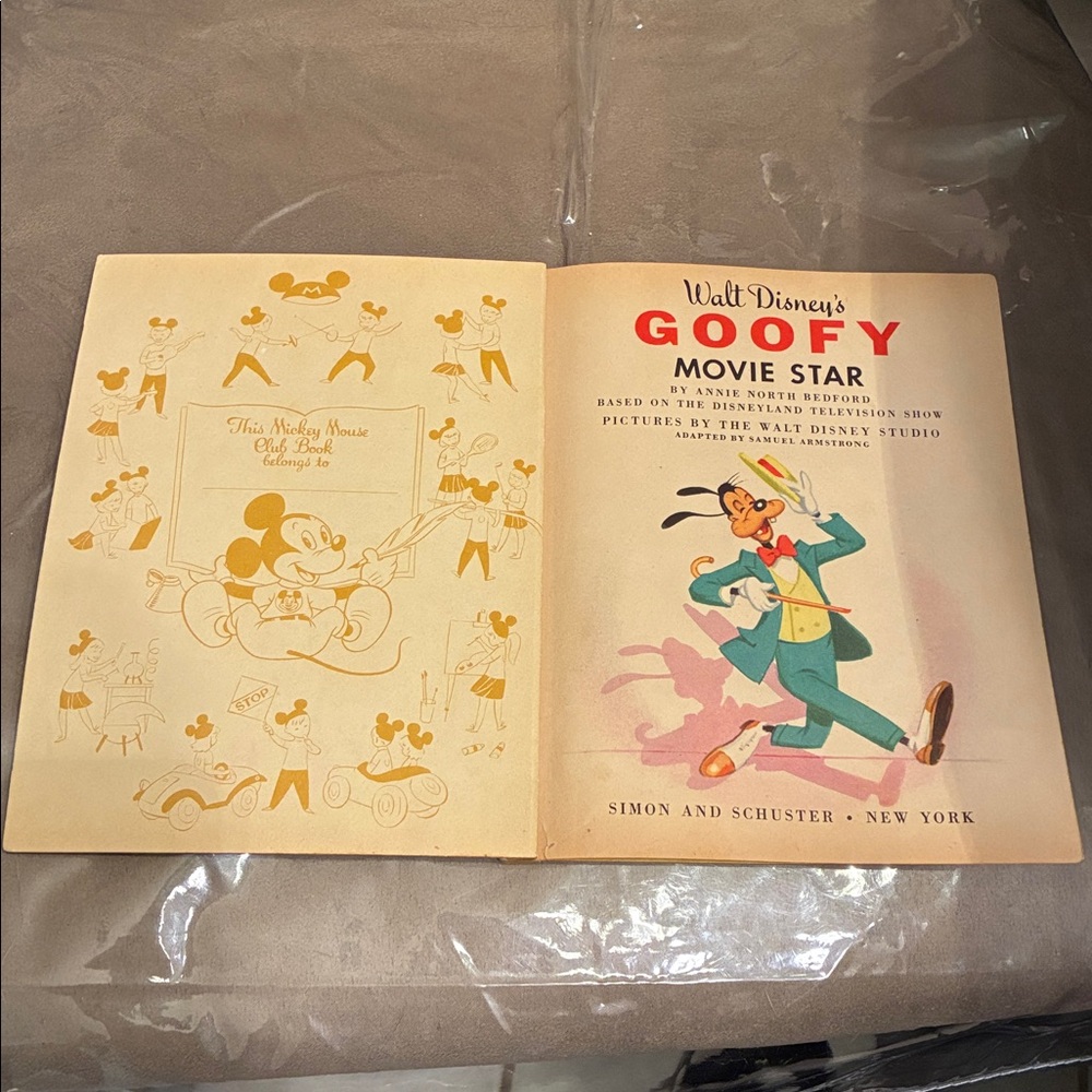 Vintage Disney Goofy Movie Star Book, Walt Disney Productions - Picture 3 of 13